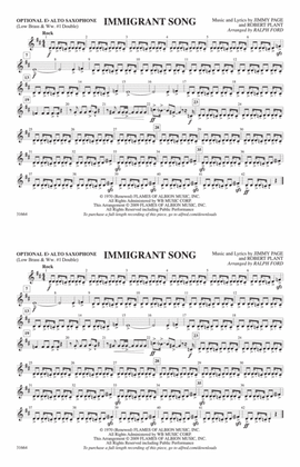 Immigrant Song: Optional Alto Sax