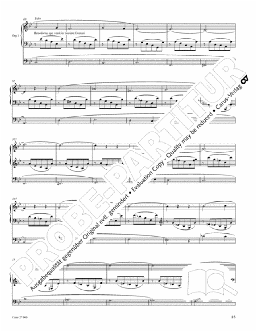 Messe a quatre voix 4-Part scores gallery preview page 96