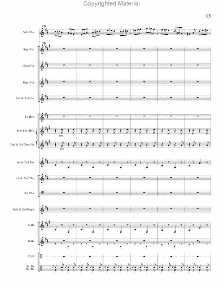 Seventy-Six Trombones (trombone and brass band)
