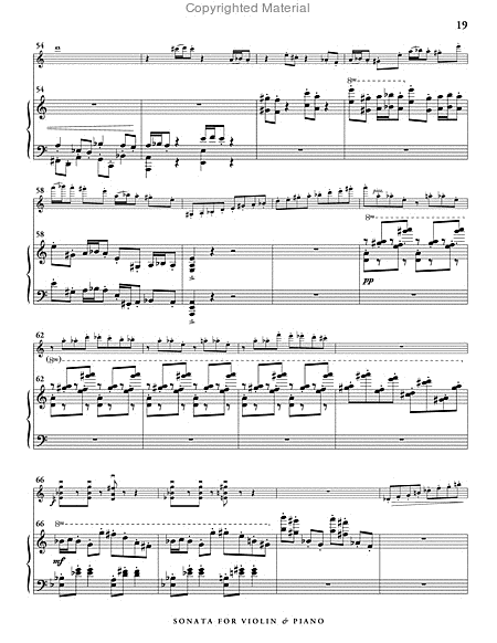 Sonata for Violin and Piano (score & 1 part) image number null