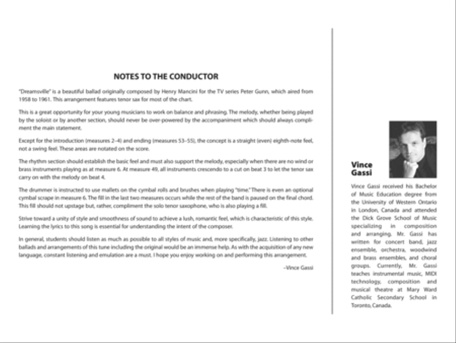Dreamsville Dreamsville Jazz Ensemble scores gallery preview page 3