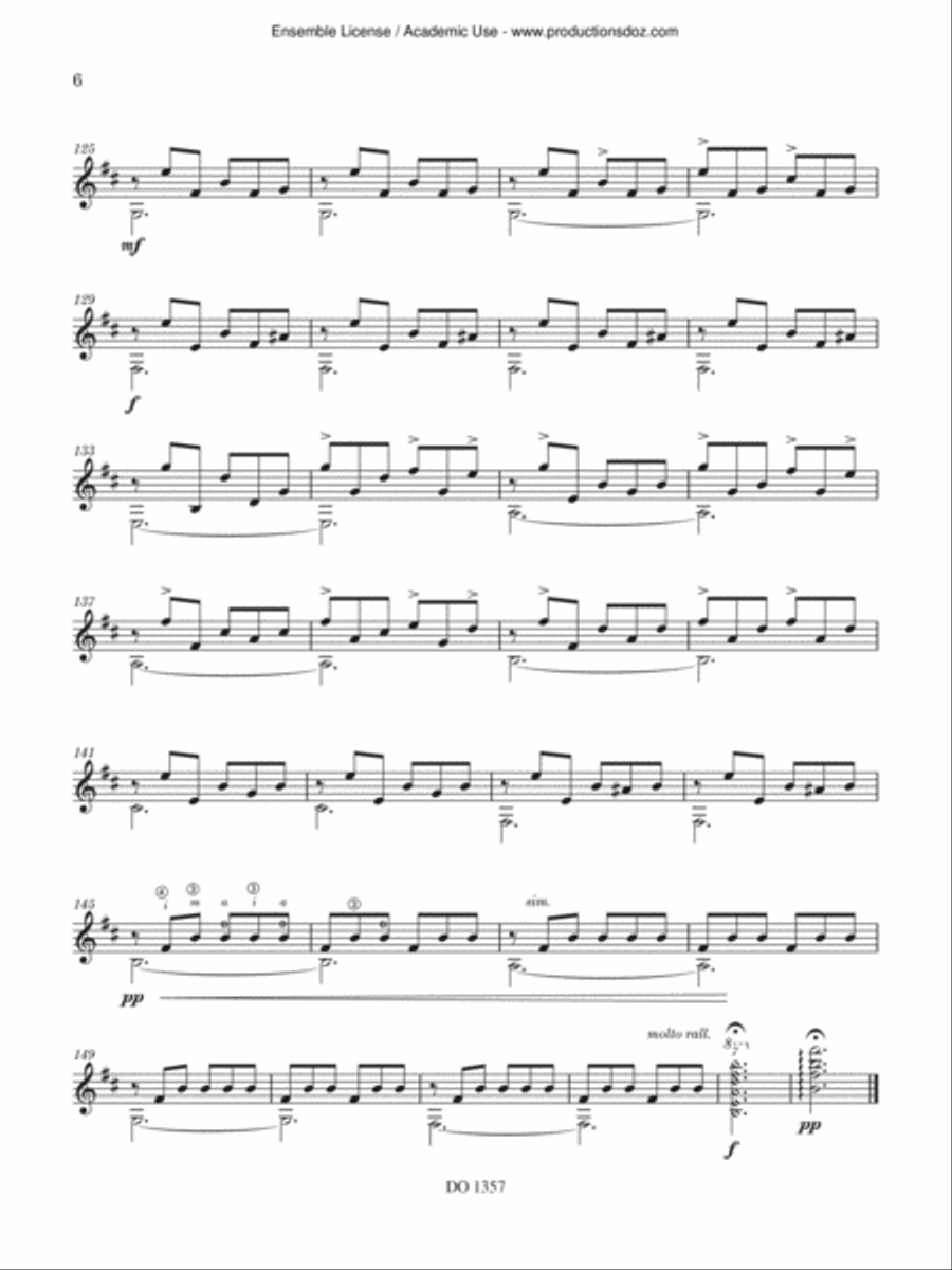 Sonata de Angostura Classical Guitar scores gallery preview page 6