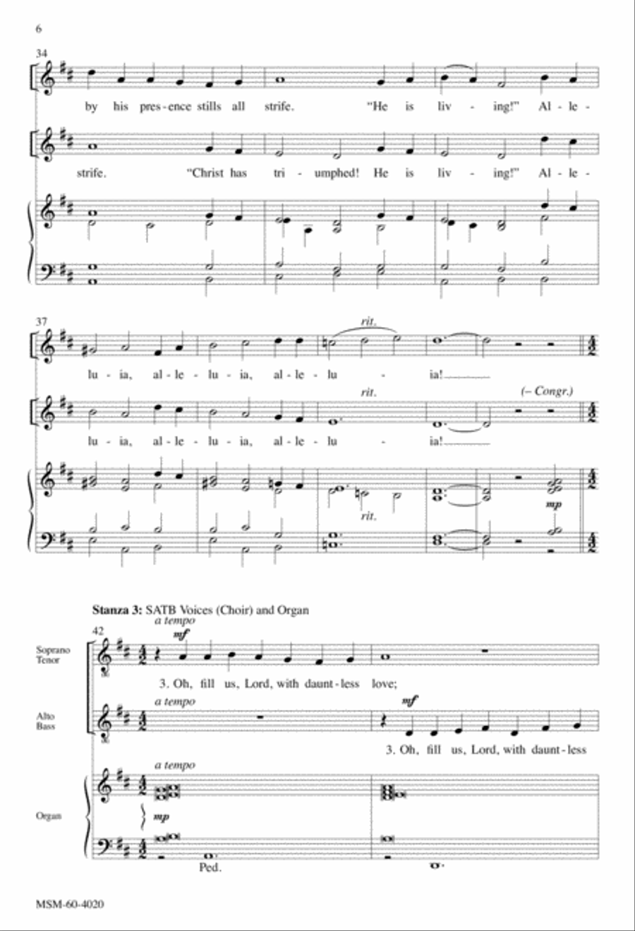 Now All the Vault of Heaven Resounds 4-Part scores gallery preview page 5