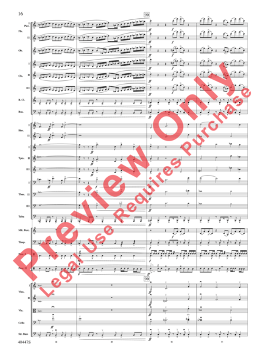 Triumph of the Argonauts Full Orchestra scores gallery preview page 17