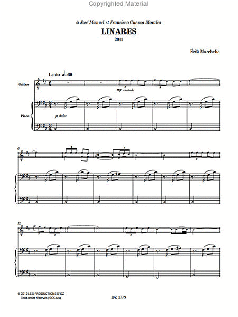Linares Linares Classical Guitar scores gallery preview page 2