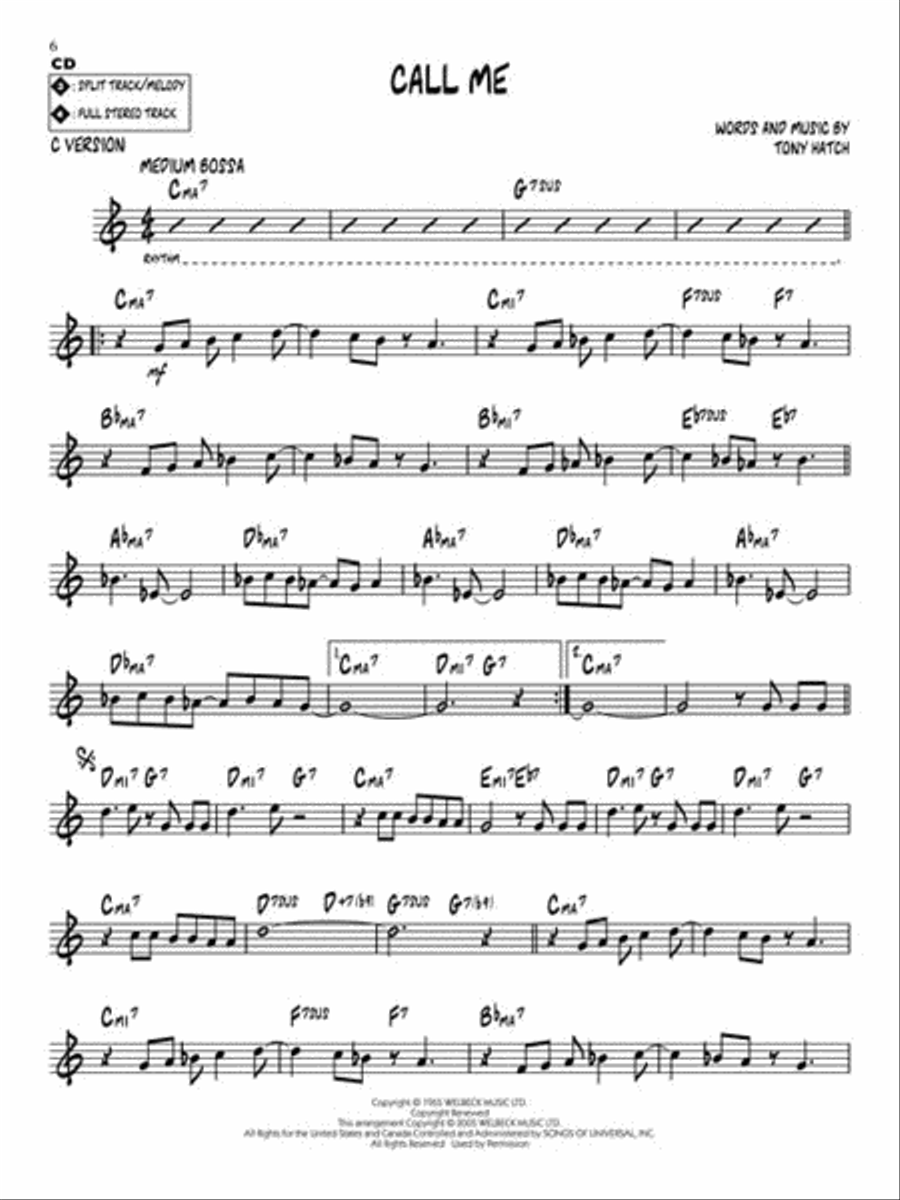 Bossa Nova – 10 Latin Jazz Favorites C Instrument scores gallery preview page 5