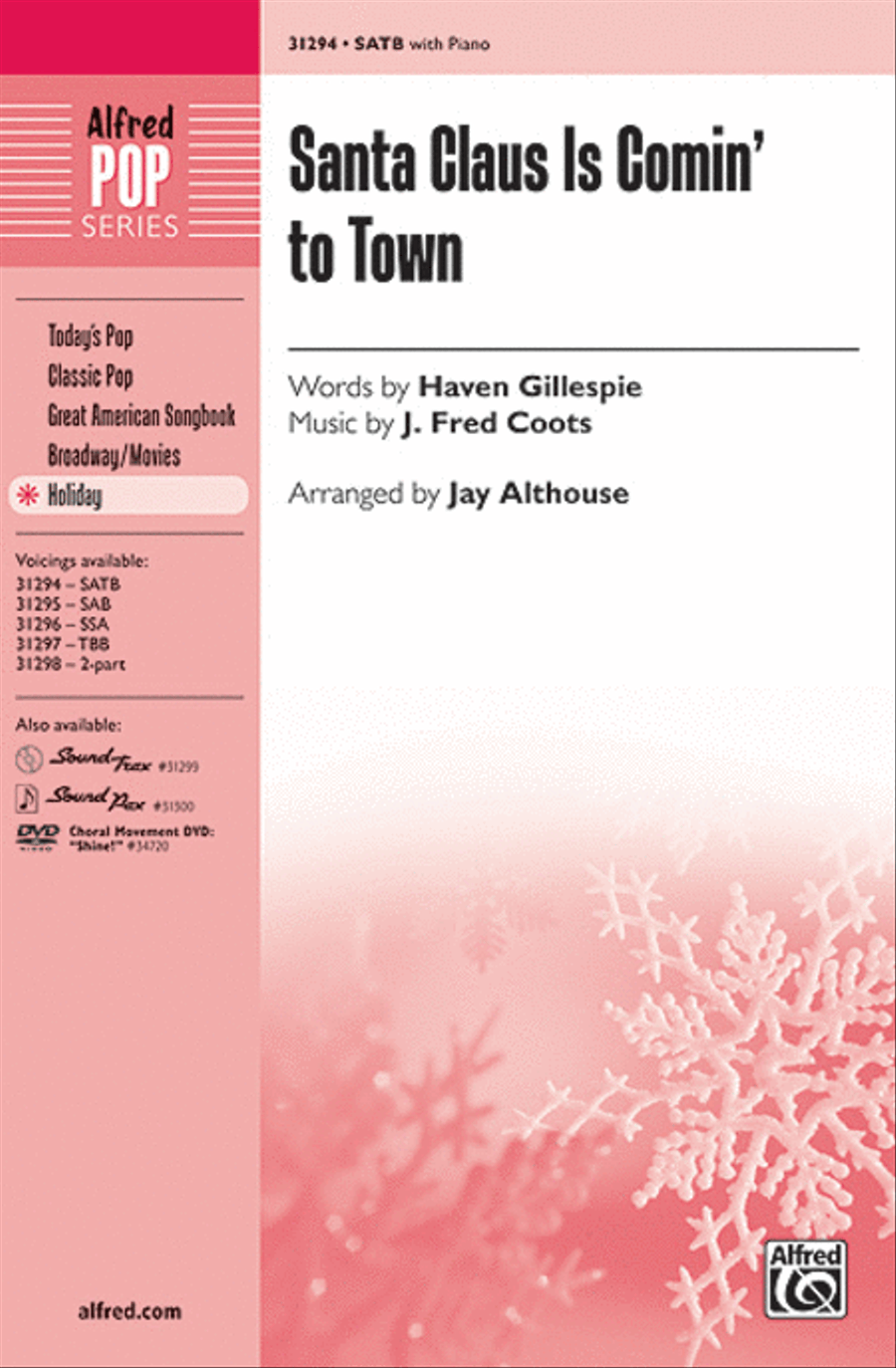 Santa Claus Is Comin' to Town 4-Part scores gallery preview page 1