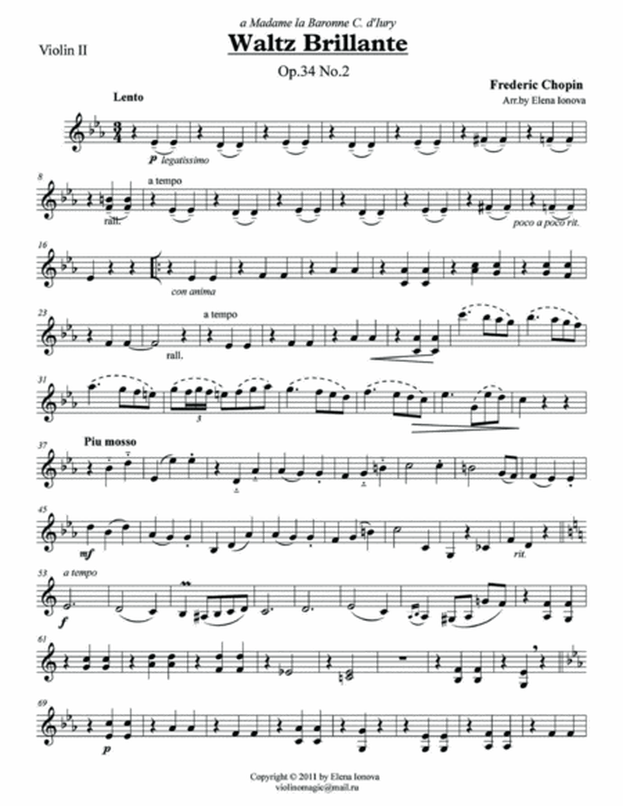 Waltz Brillante Op. 34 No. 2 image number null