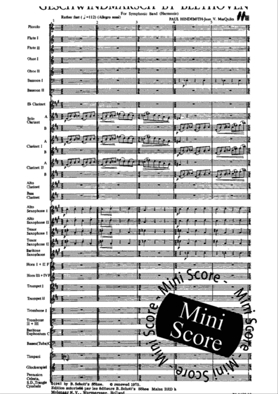 Geschwind Marsch by Beethoven Concert Band scores gallery preview page 5
