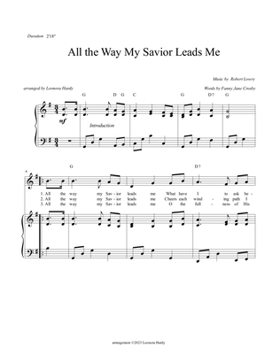 Book cover for All the Way My Savior Leads Me