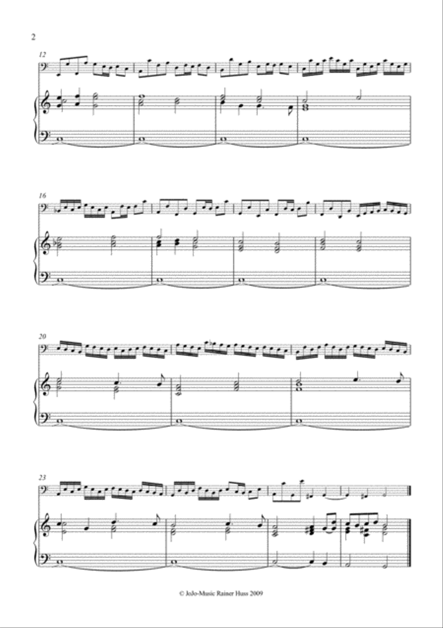 J.S.Bach Sonata in C, BWV 1033 Small Ensemble scores gallery preview page 3