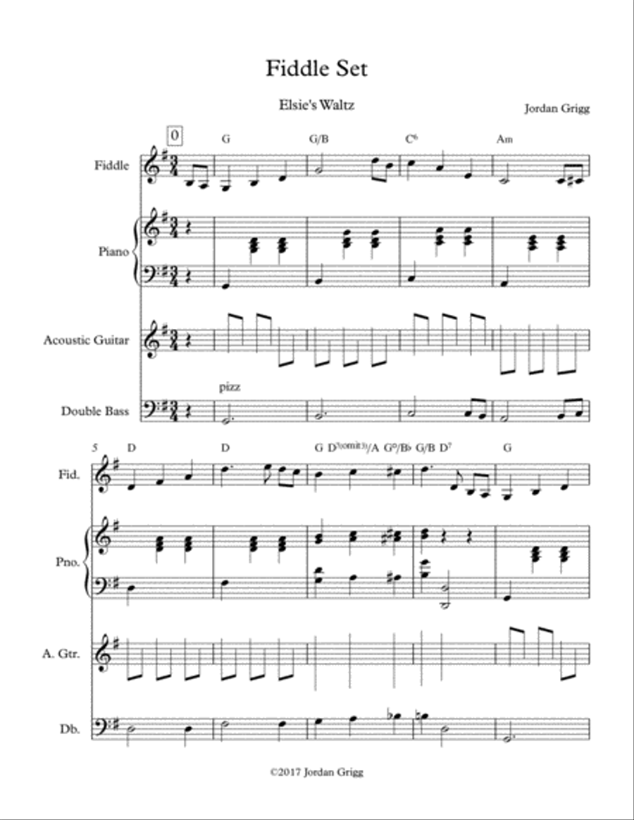 Fiddle Set No 6 Piano, Vocal, Guitar scores gallery preview page 1
