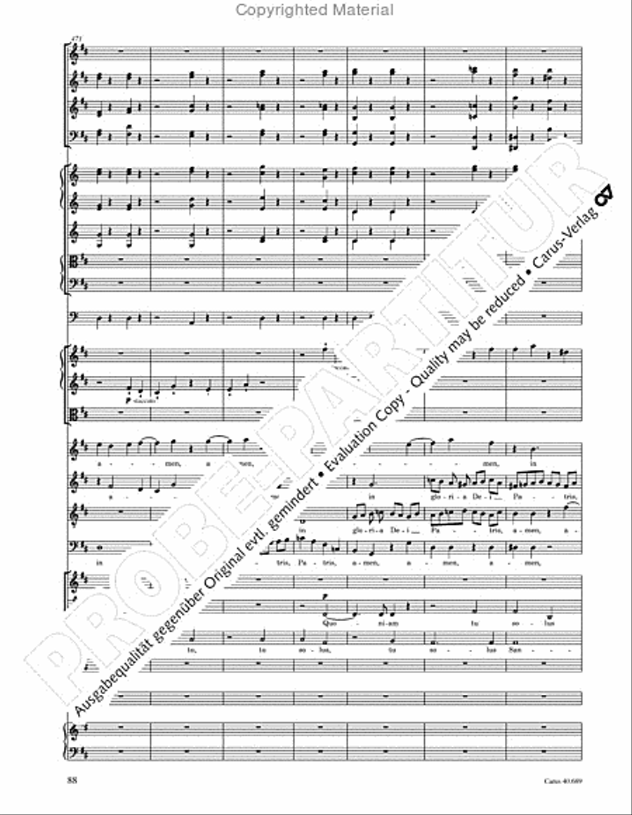 Missa solemnis Missa solemnis 4-Part scores gallery preview page 104