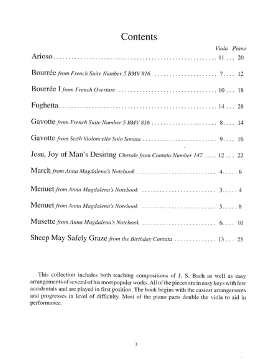 The Student Violist: Bach Viola Solo scores gallery preview page 4