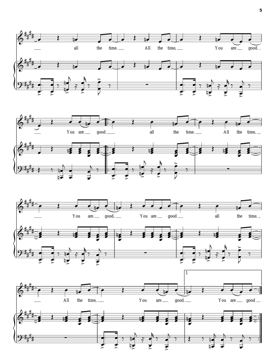 You Are Good Acoustic Guitar scores gallery preview page 5