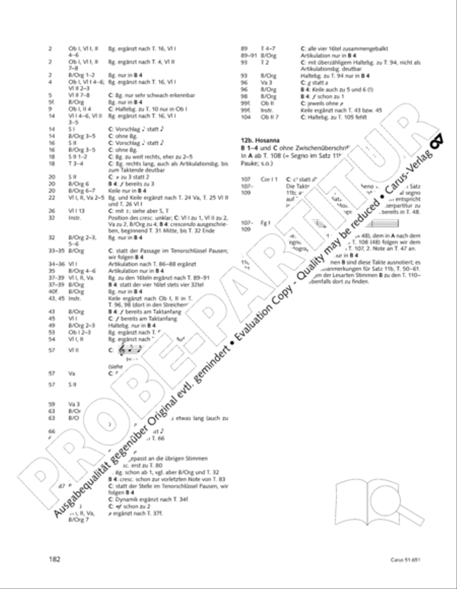 C Minor Mass, K. 427 (Missa in c KV 427) 4-Part scores gallery preview page 198