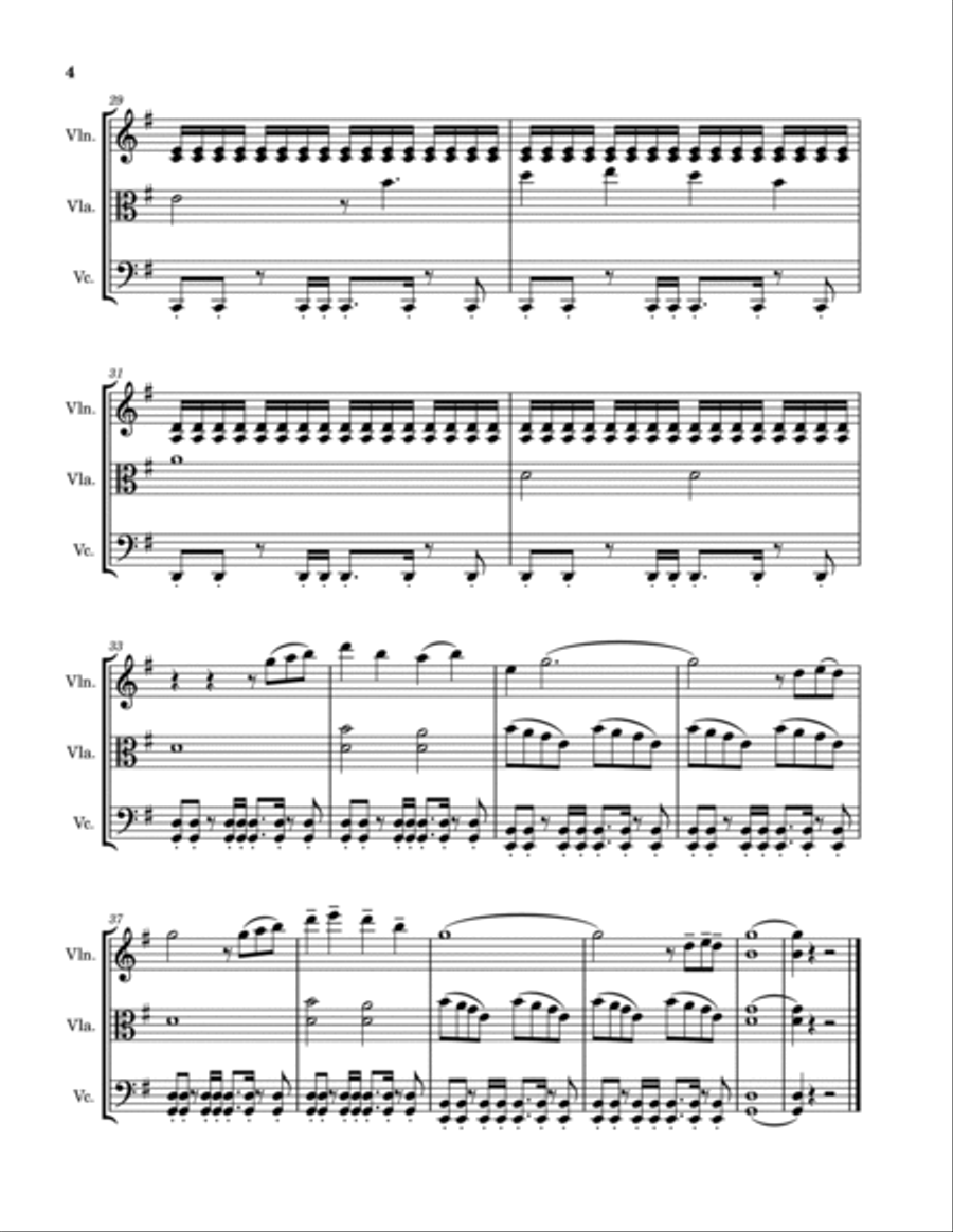 Bridgerton Main Title String Trio scores gallery preview page 4