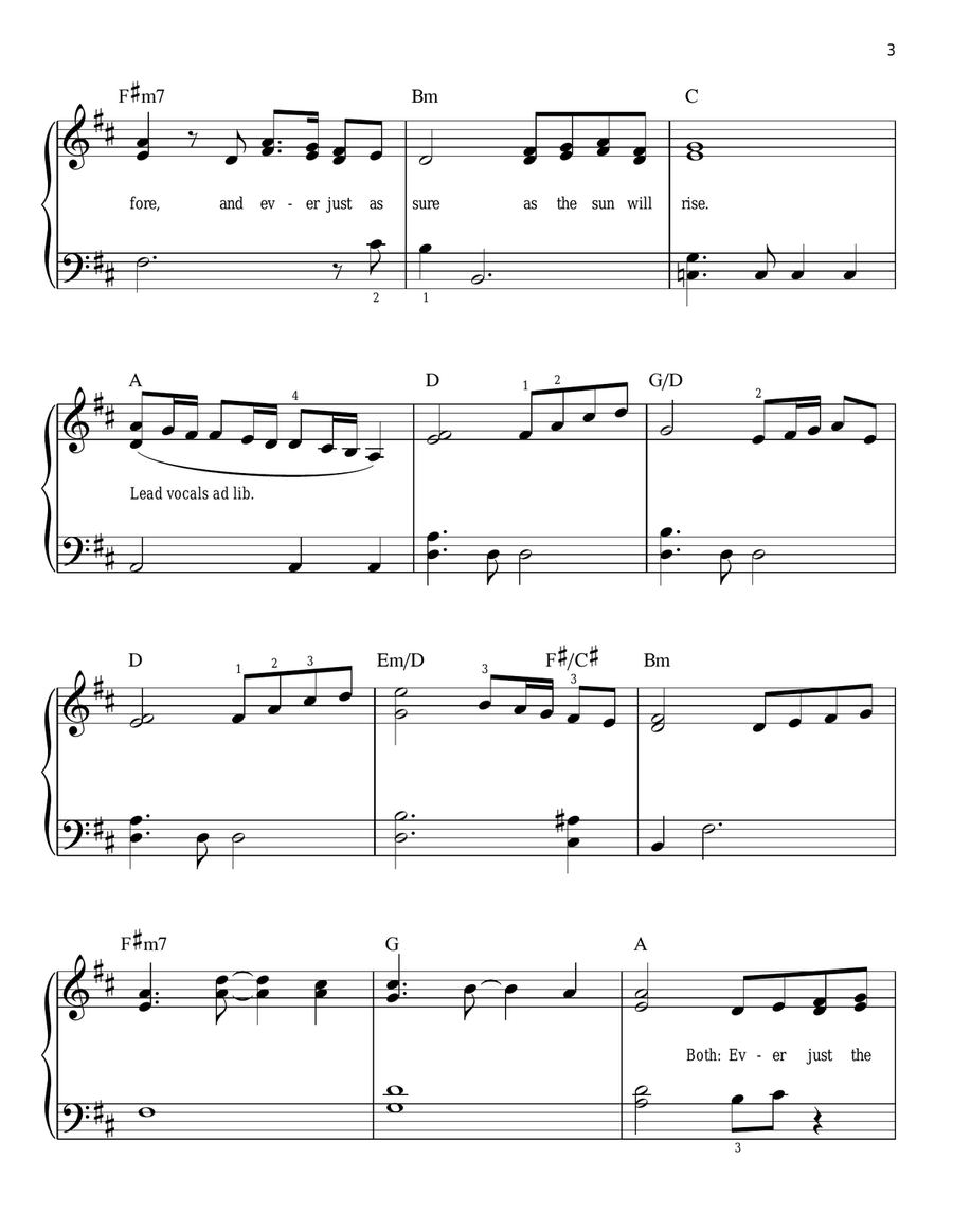 Beauty And The Beast Easy Piano scores gallery preview page 3