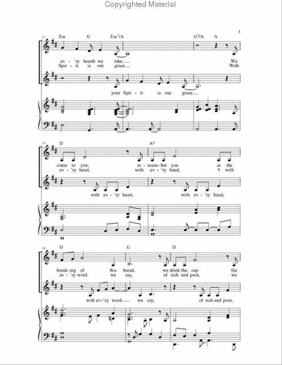 For Living, For Dying For Living, For Dying 4-Part scores gallery preview page 3