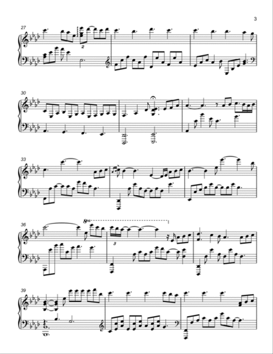 Perfect Perfect Piano Solo scores gallery preview page 3