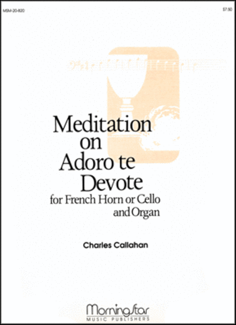Adoro te Devote (Meditation) Horn scores gallery preview page 1