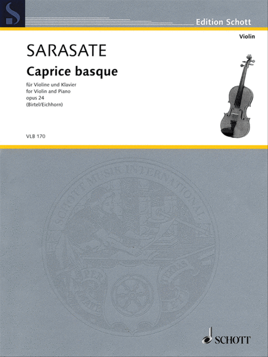 Pablo de Sarasate - Caprice Basque, Op. 24 Violin Solo scores gallery preview page 1