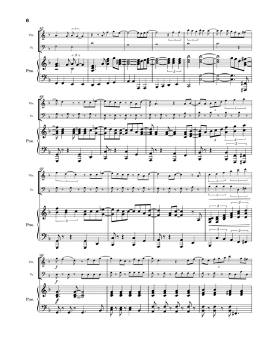 Love Song Piano Trio scores gallery preview page 6