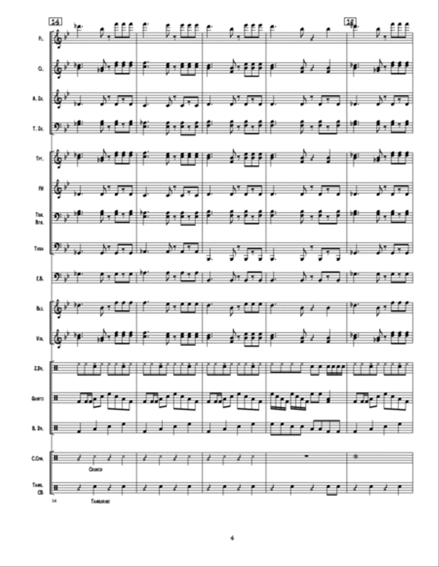 Gangnam Style Gangnam Style Marching Band scores gallery preview page 4