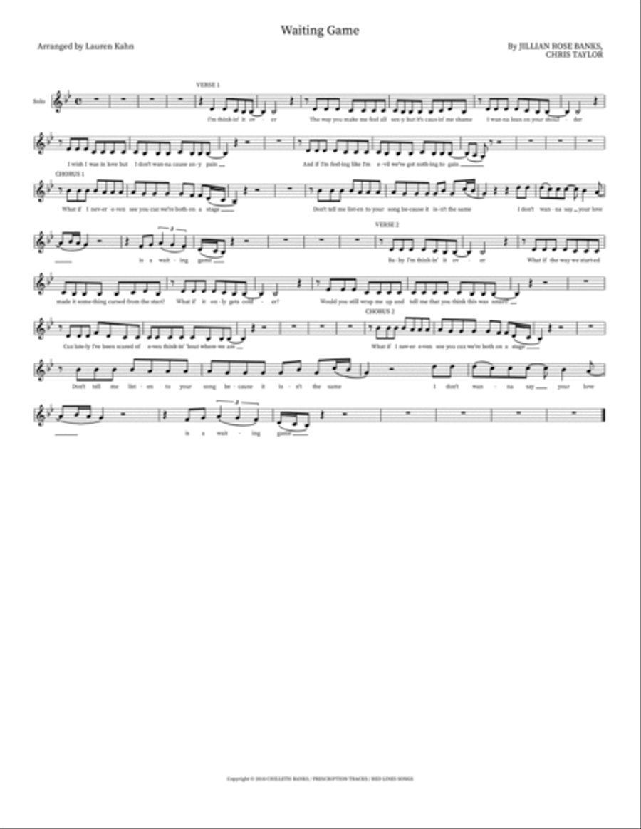Waiting Game Small Ensemble scores gallery preview page 6