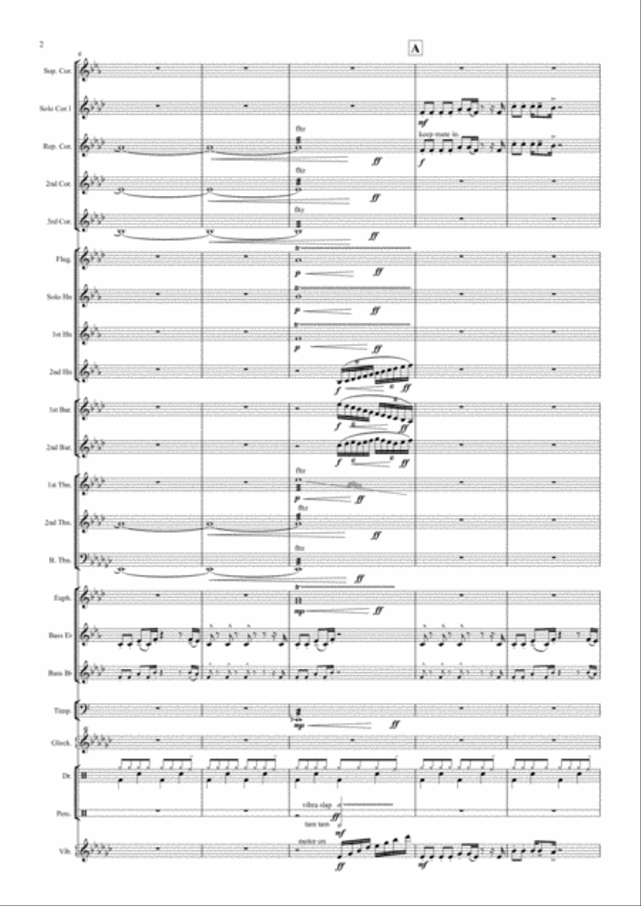 Another One Bites The Dust Brass Ensemble scores gallery preview page 2