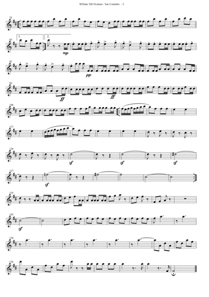 William Tell Overture for Saxophone Quartet (SATB)