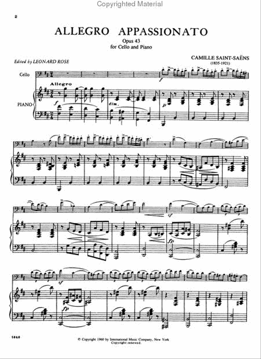 Allegro Appassionato, Op. 43 Piano Accompaniment scores gallery preview page 3
