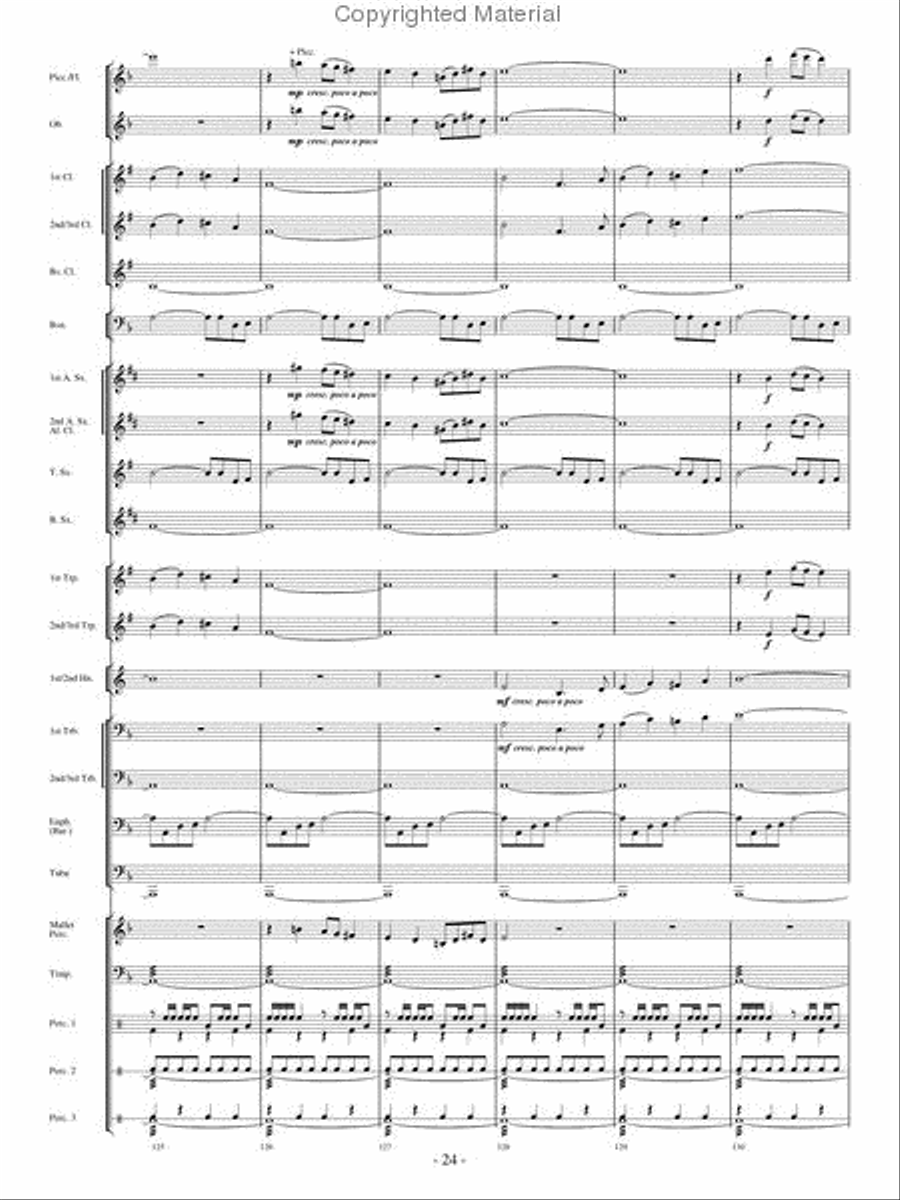 Quest of the Undaunted Knight Concert Band scores gallery preview page 23