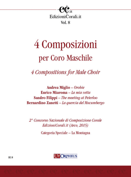 4 Compositions for Male Choir (2nd National Choral Composition Competition EdizioniCorali.it - Cat. Speciale ‘La Montagna’)