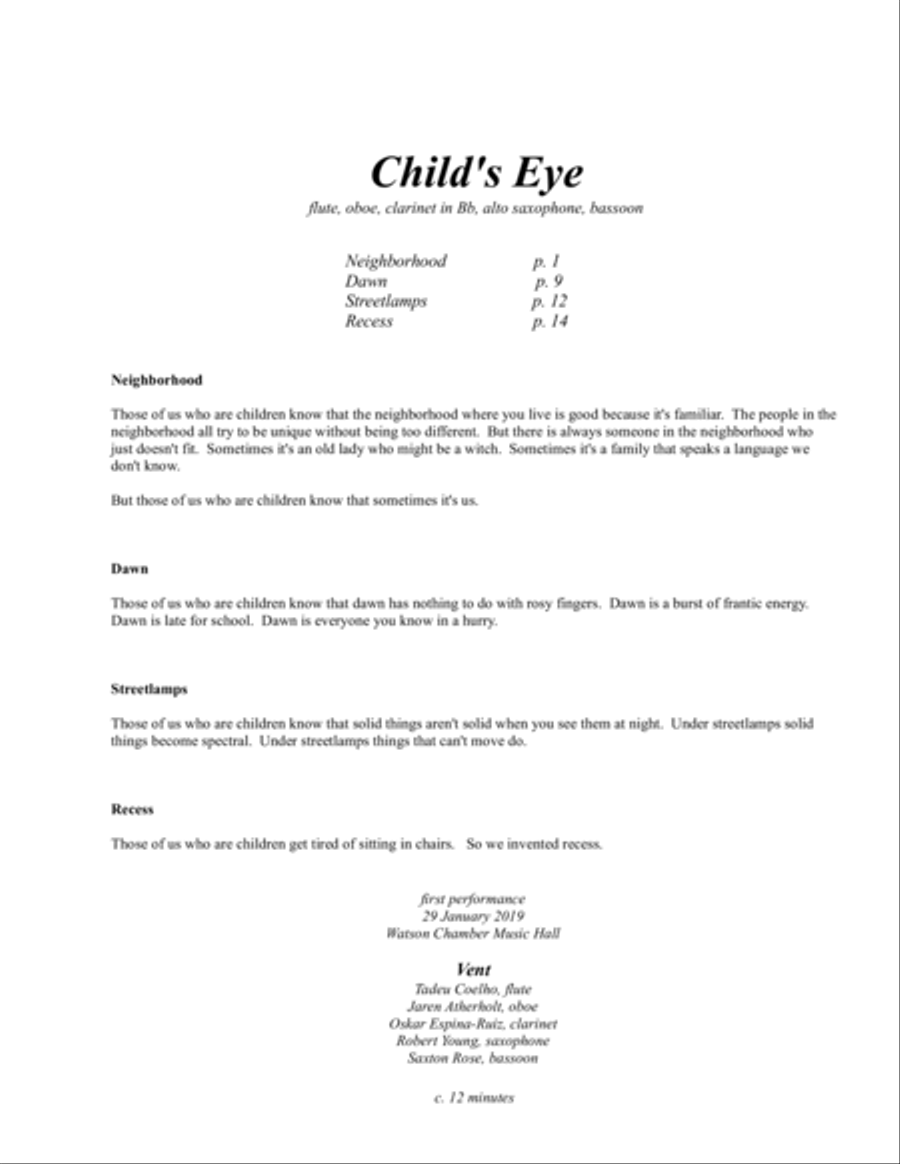 [Dillon] Child's Eye Woodwind Quintet scores gallery preview page 4