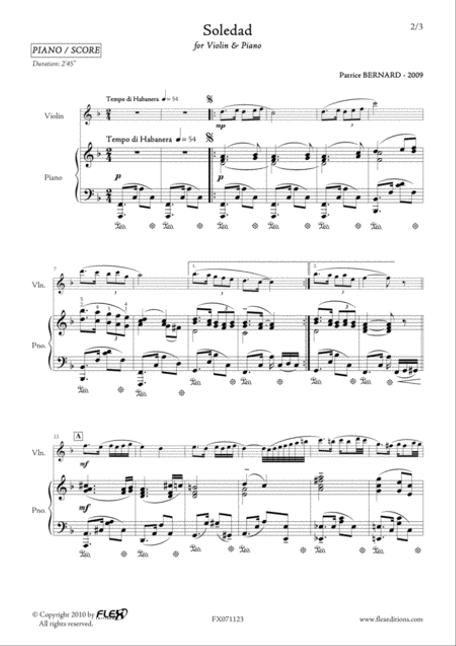 Soledad Soledad Violin Solo scores gallery preview page 2