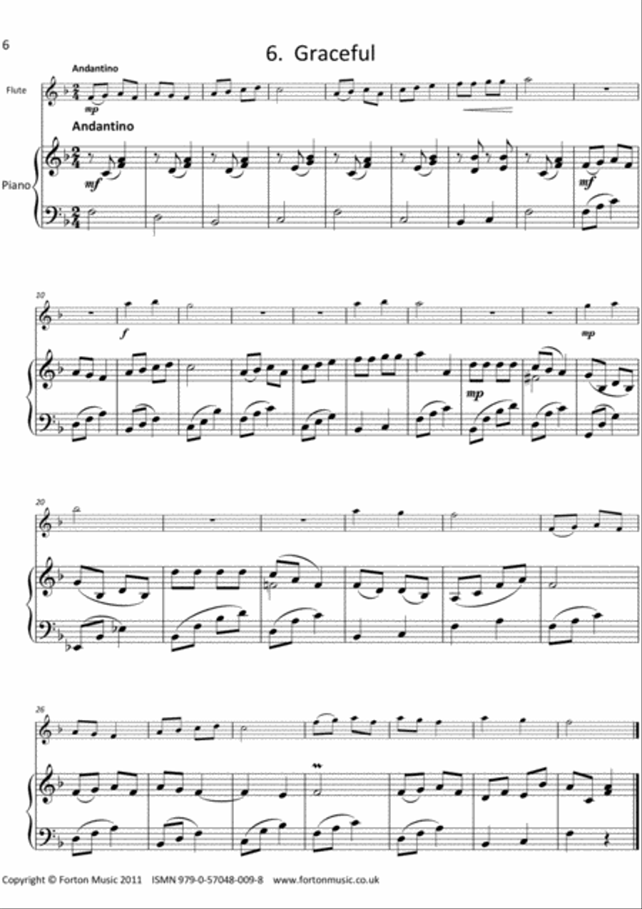 Collaborations 1 for Flute and Piano Flute Solo scores gallery preview page 6