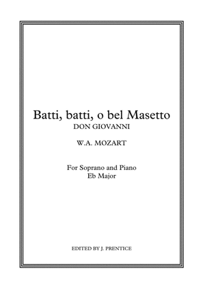 Book cover for Batti, batti, o bel Masetto - Don Giovanni (Eb Major)