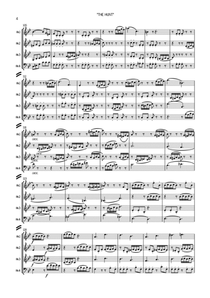 Mozart: String Quartet No.17 (The Hunt) K.458 Mvt.I - horn quartet image number null