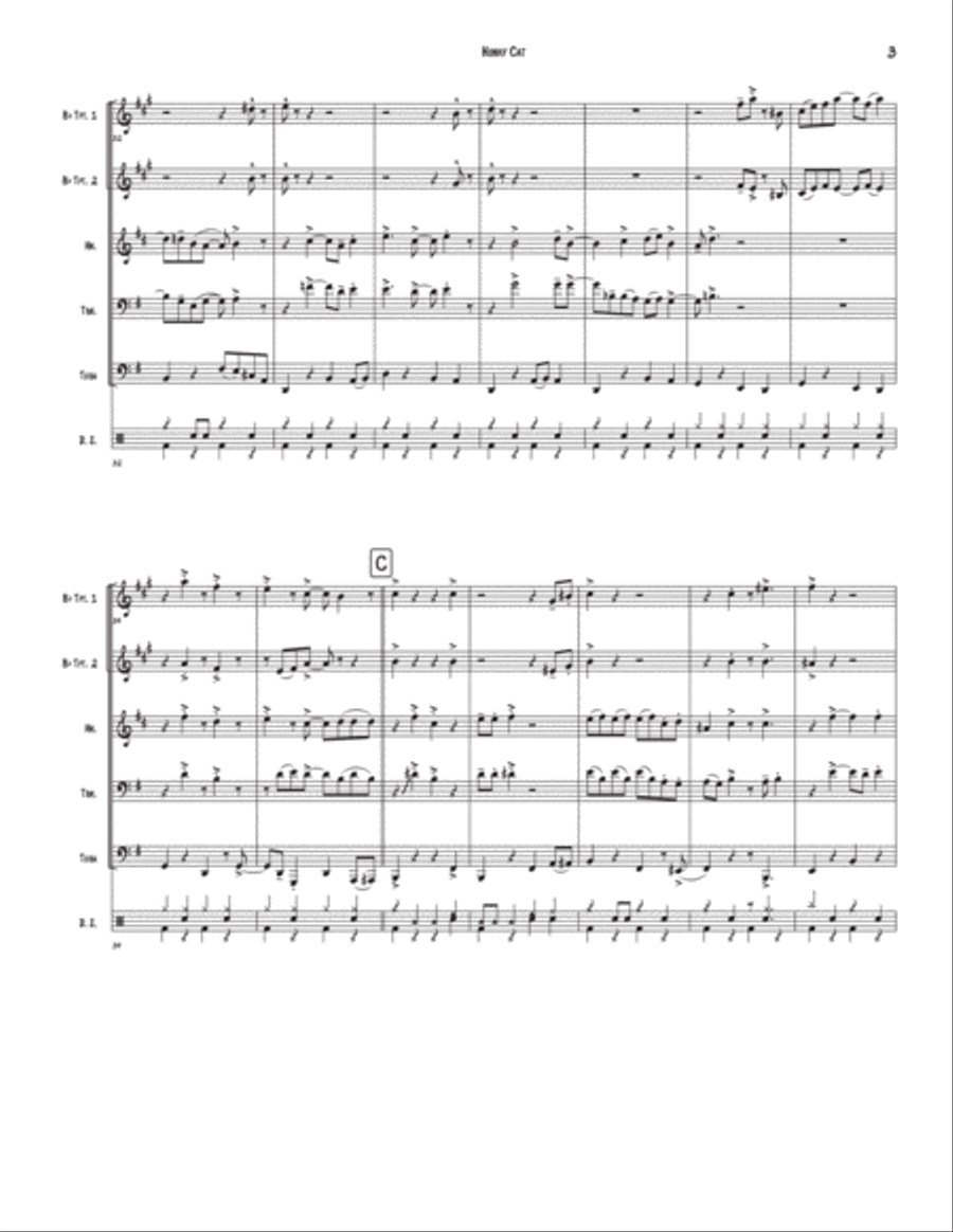 Honky Cat Brass Ensemble scores gallery preview page 3
