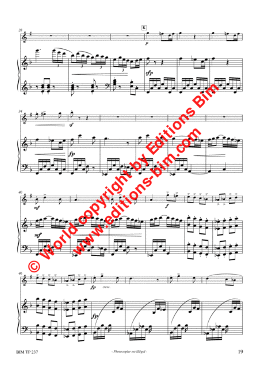 Sonatine in F Trumpet Solo scores gallery preview page 10