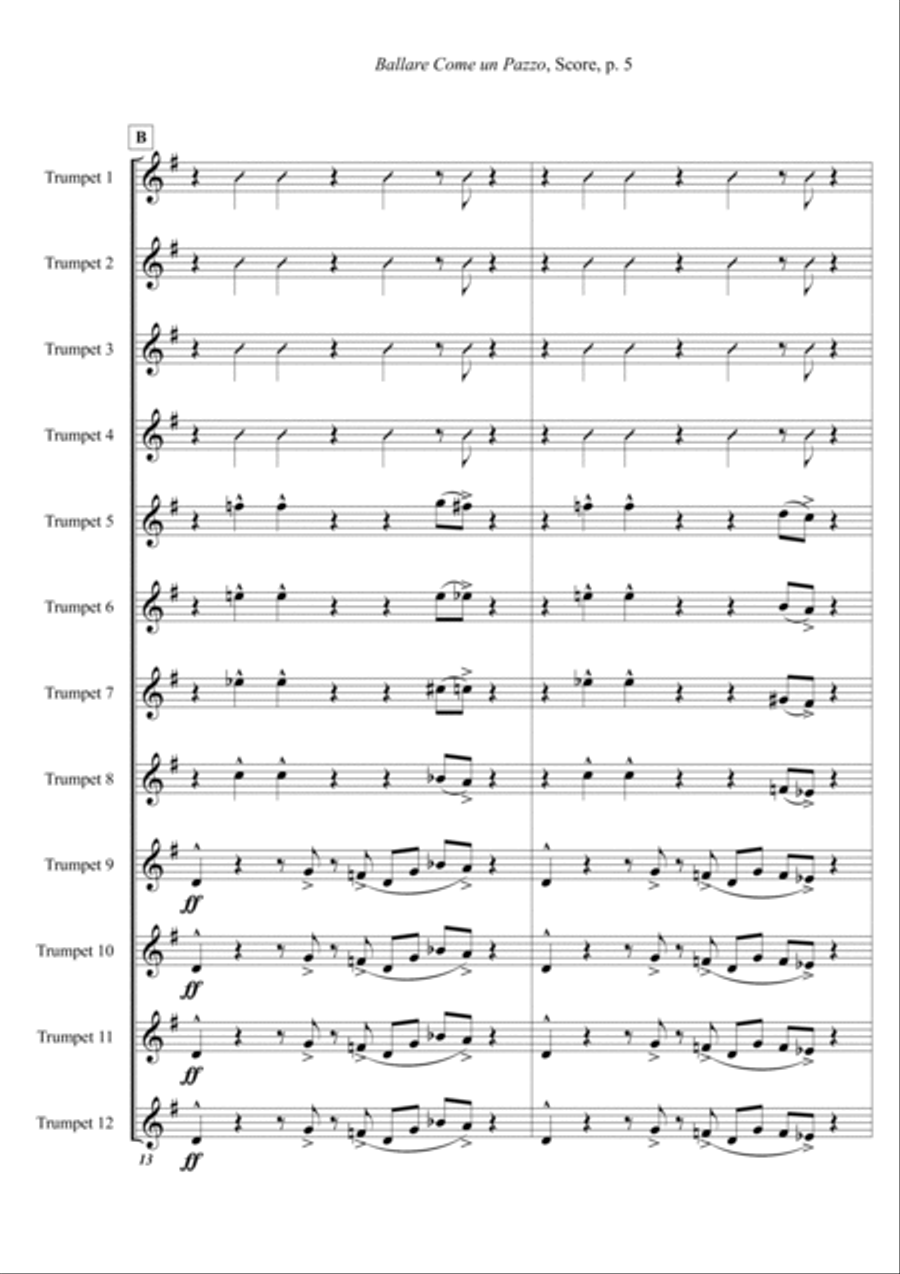 Ballare Come un Pazzo (A4 size) 2-Part scores gallery preview page 5