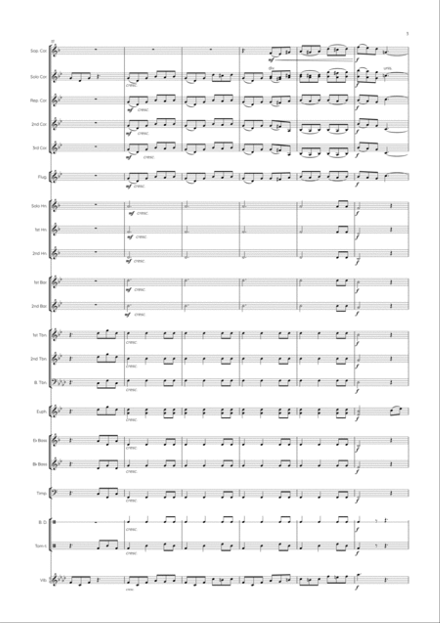 The Queen's Gambit Brass Band scores gallery preview page 5