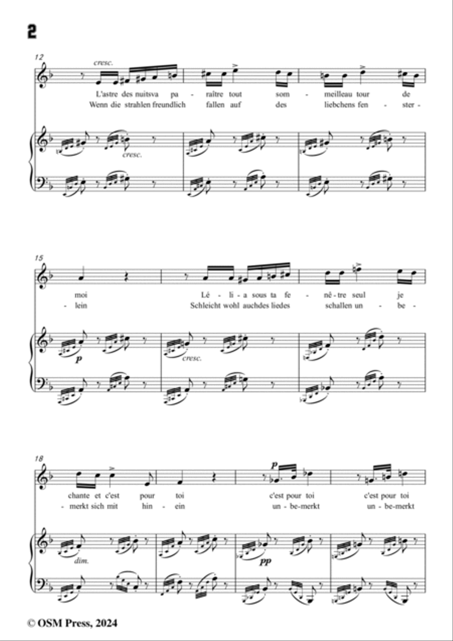 Meyerbeer-Ständchen( Sérénade),in F Major Voice scores gallery preview page 4