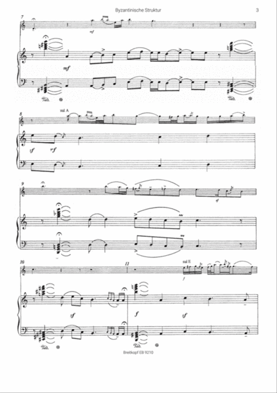 Byzantinische Struktur Byzantinische Struktur Violin Solo scores gallery preview page 4