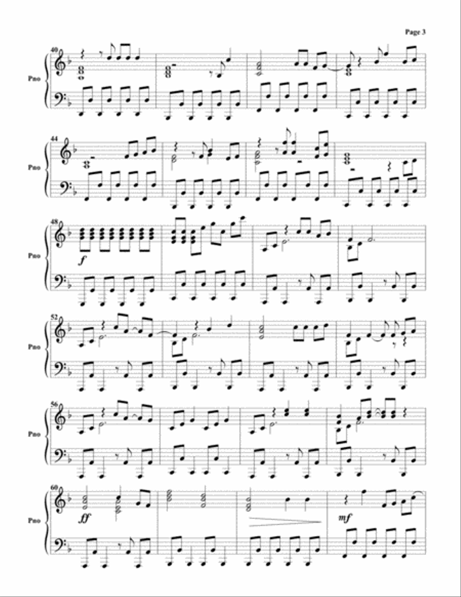 Tonight She Comes Tonight She Comes Piano Solo scores gallery preview page 3
