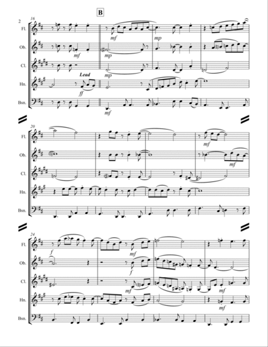 Wave Woodwind Quintet scores gallery preview page 3