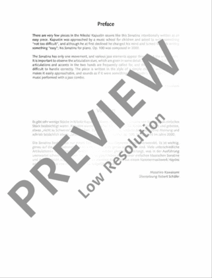 Sonatina Sonatina Piano Solo scores gallery preview page 9