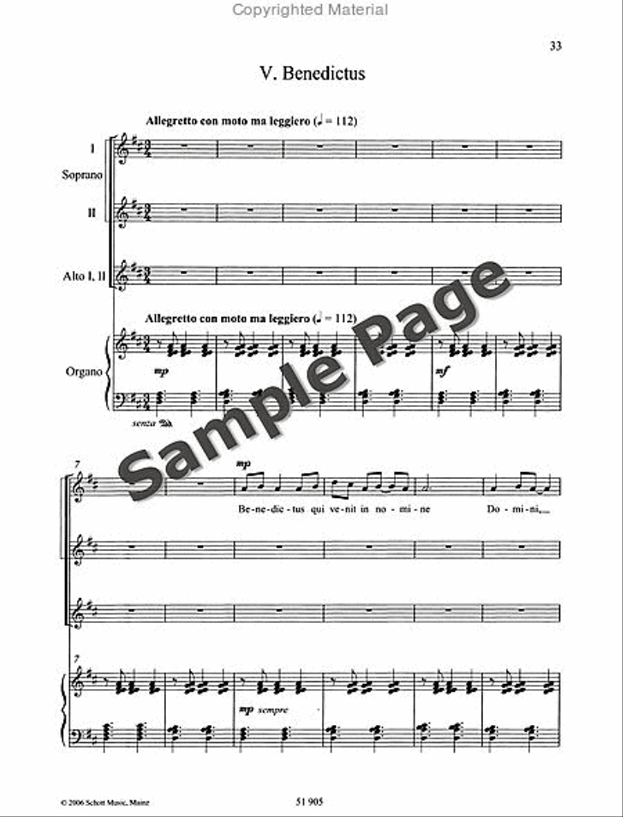 Missa Brevis Missa Brevis SSAA scores gallery preview page 34