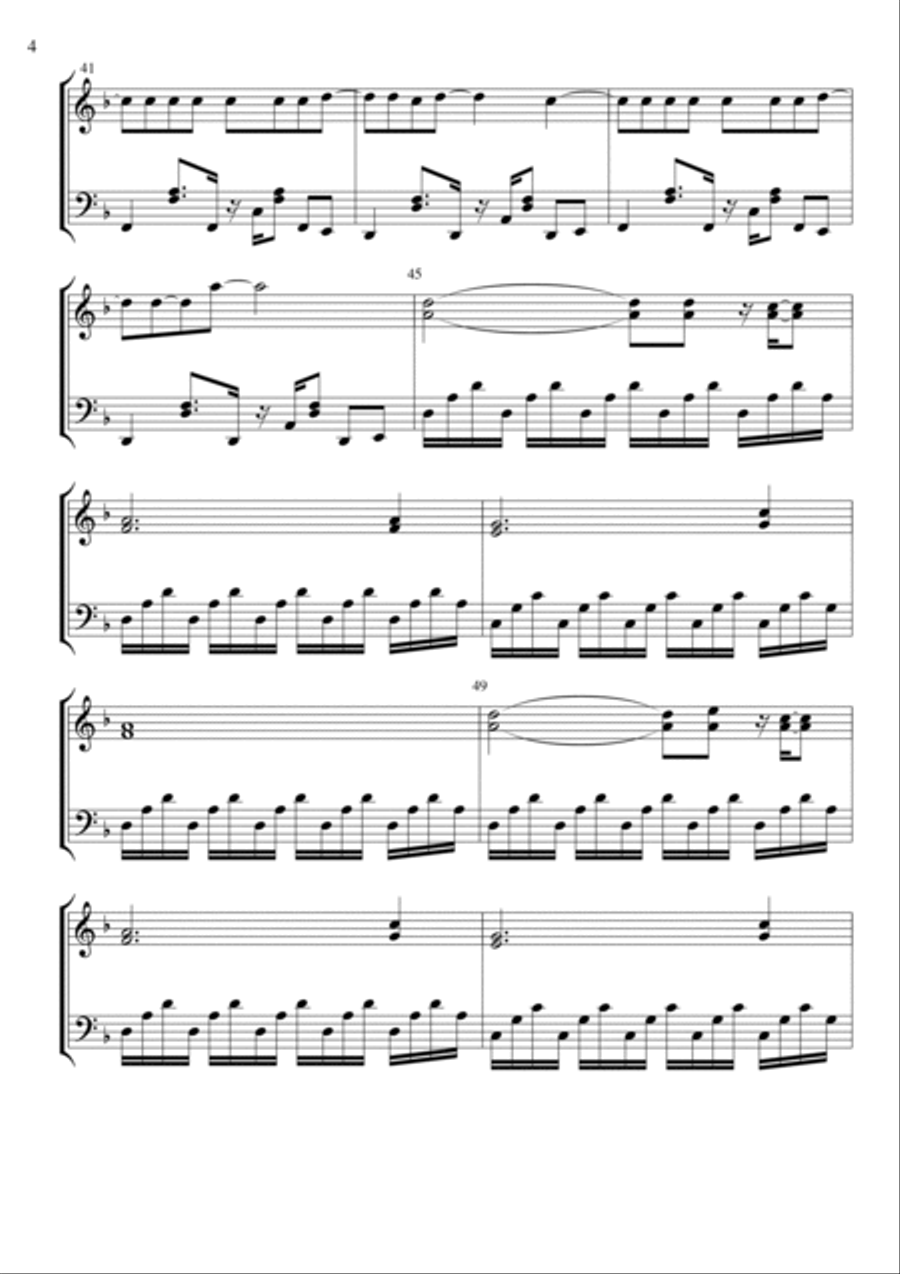 Scar Tissue Scar Tissue Piano Solo scores gallery preview page 4